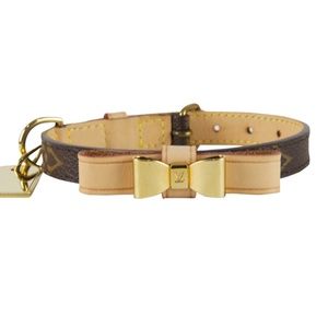Louis Vuitton genuine leather cat/dog collar